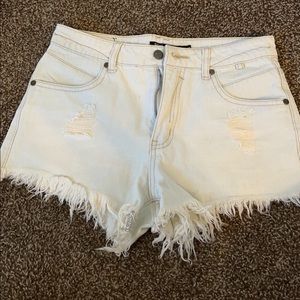Light colored Jean shorts from Bali! Super cute